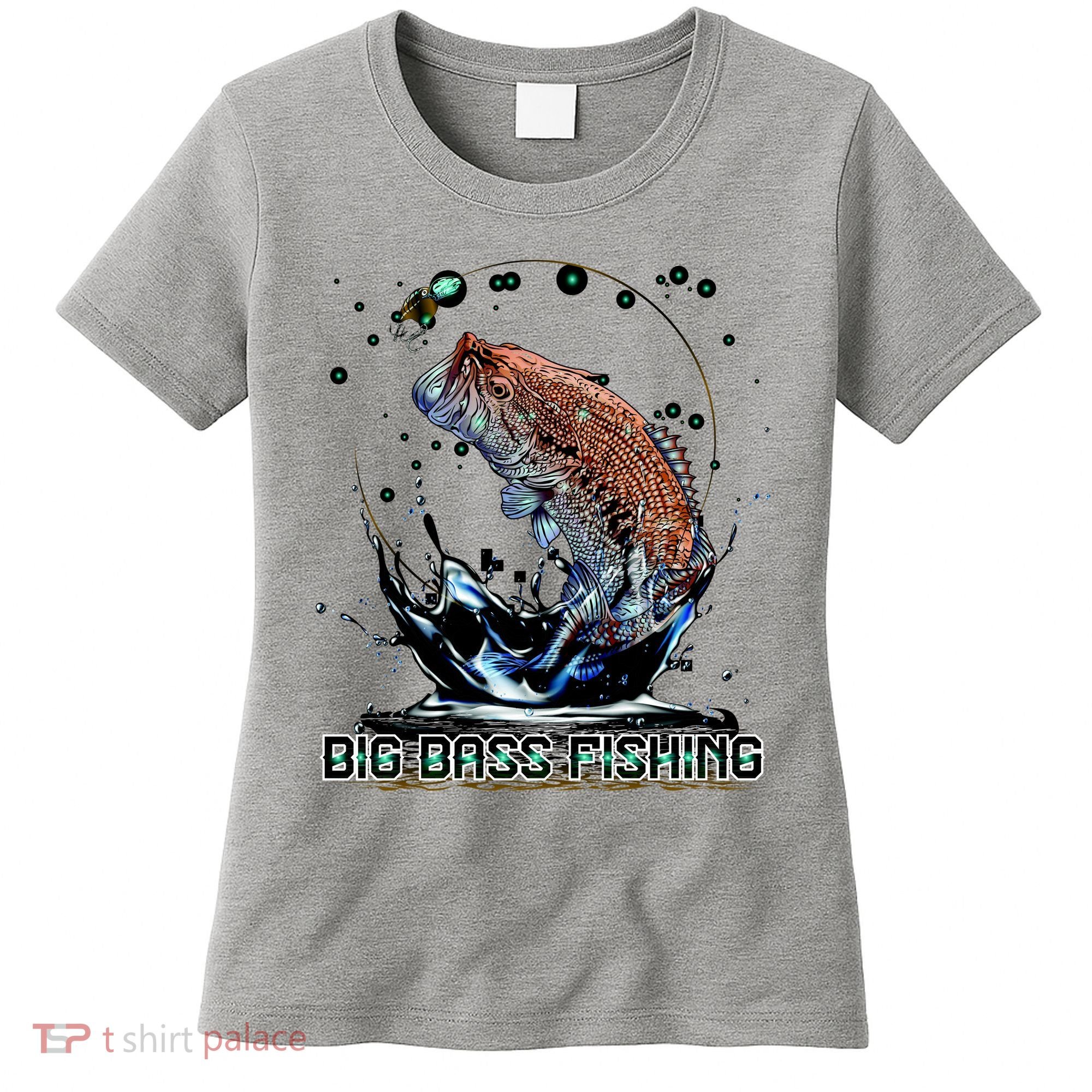 Big Bass Fishing Women's T-Shirt