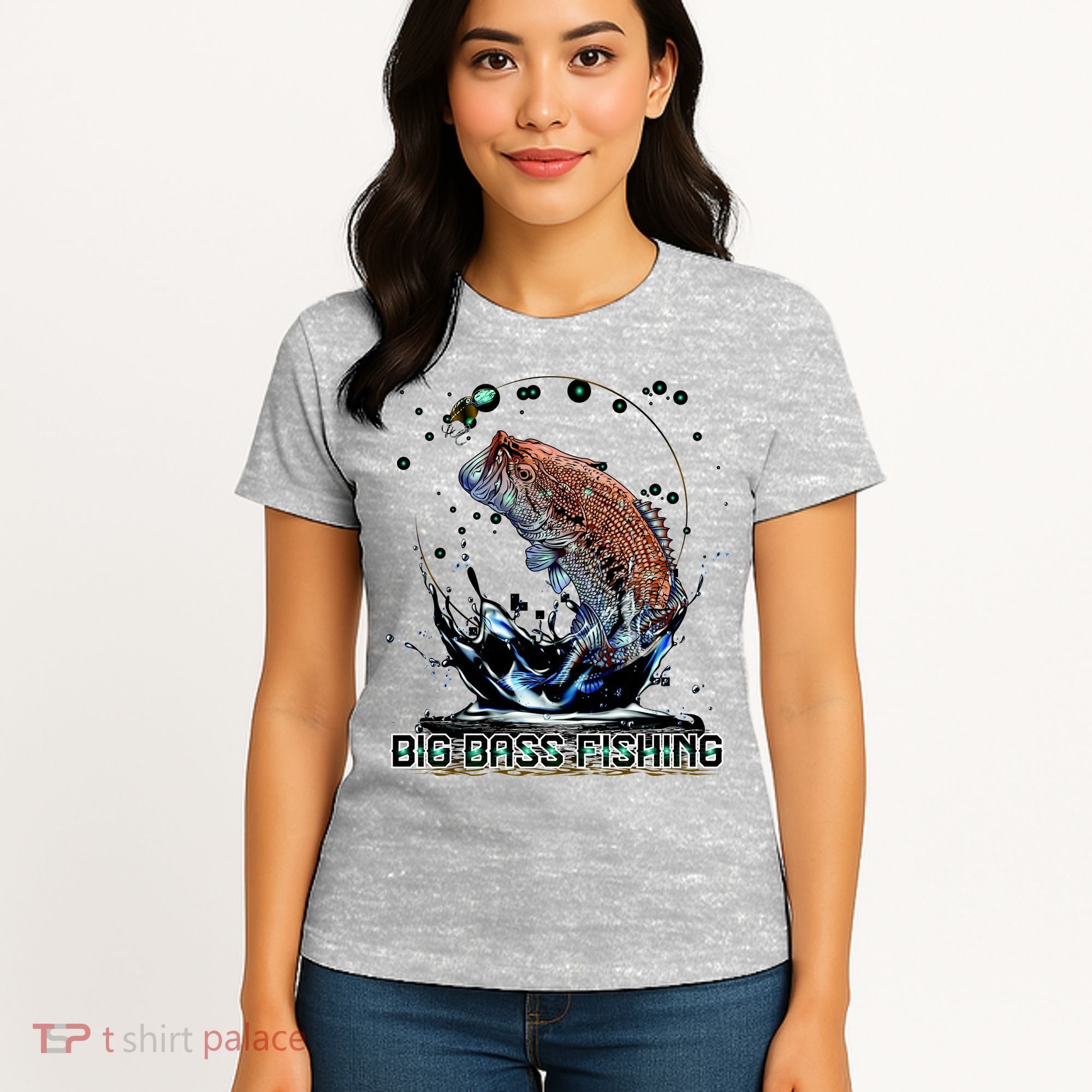 Big Bass Fishing Women's T-Shirt