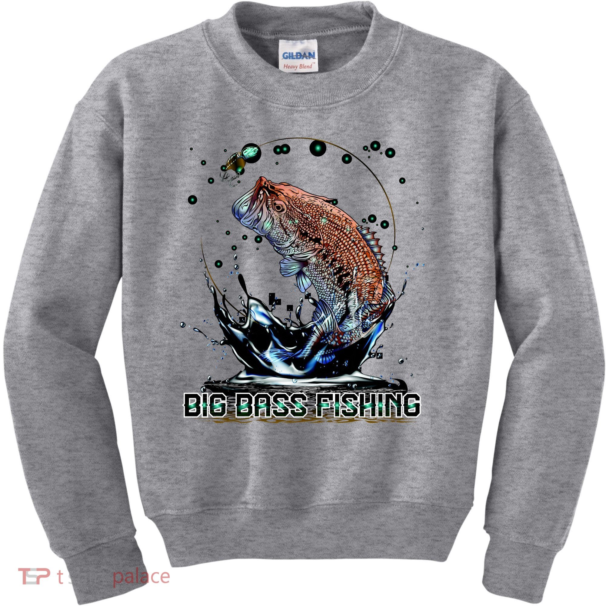 Big Bass Fishing Kids Sweatshirt