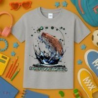 Big Bass Fishing Kids T-Shirt thumb 3