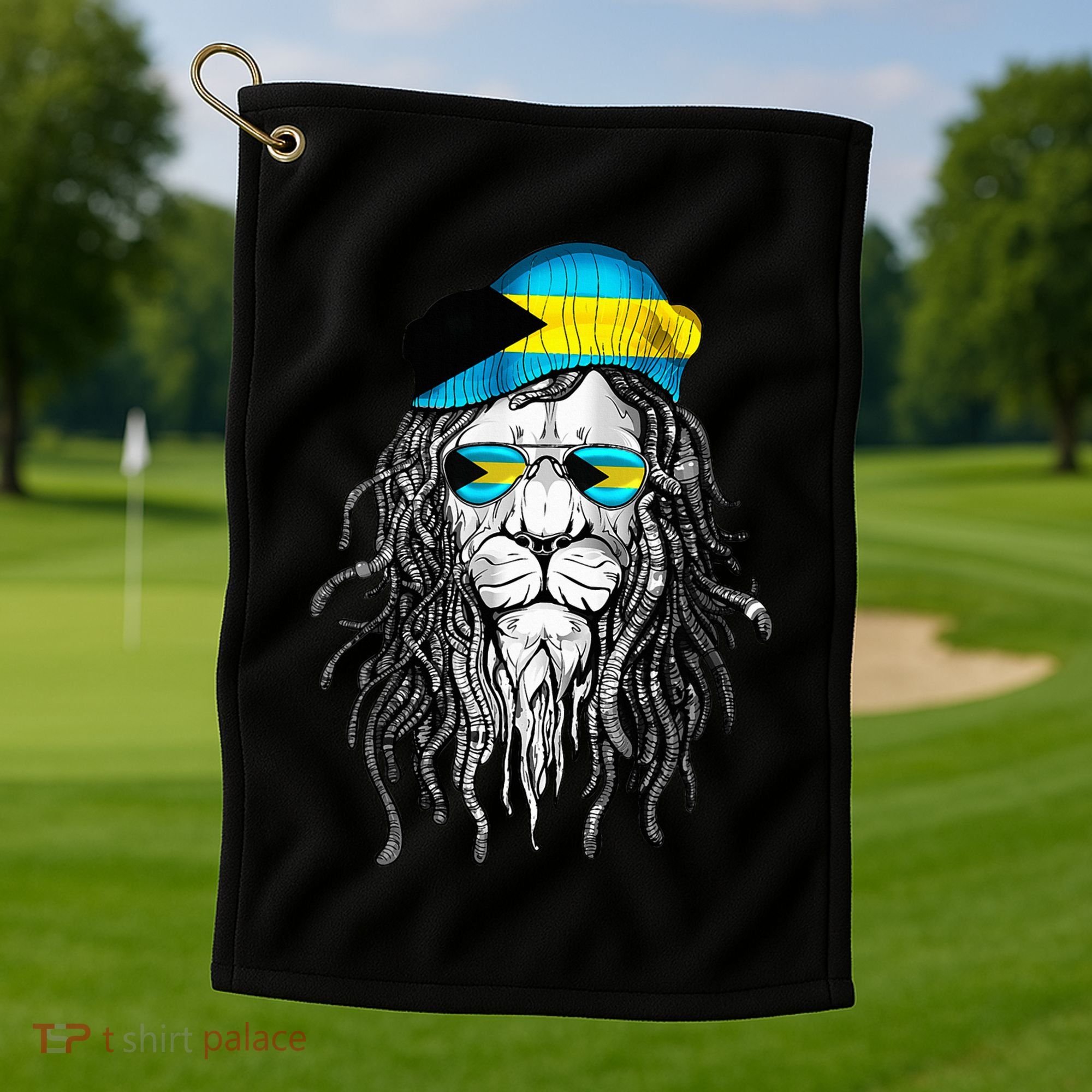 Bahamas Bahamer Flag Lion Bahamas Golf Towel