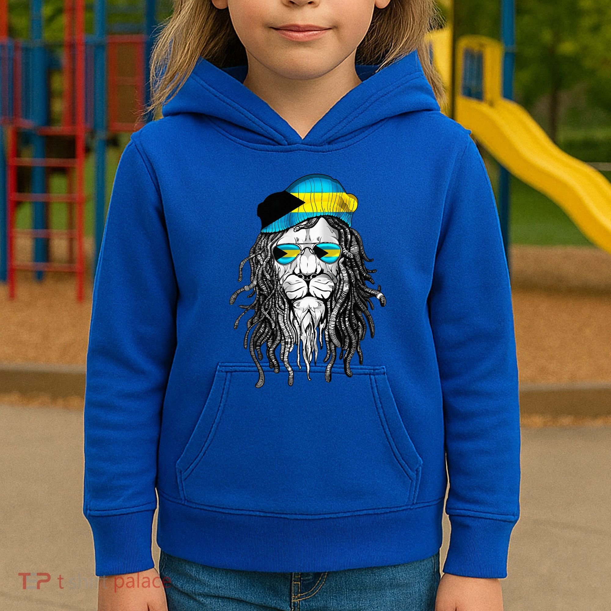 Bahamas Bahamer Flag Lion Bahamas Kids Hoodie