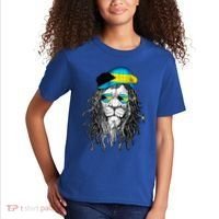 Bahamas Bahamer Flag Lion Bahamas Kids T-Shirt thumb 2