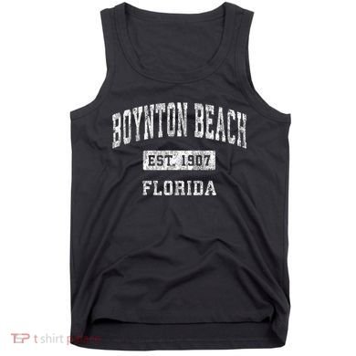 Boynton Beach Florida Fl Vintage Established Sports Tank Top