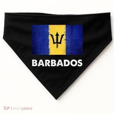 Barbadian Barbados Flag USA-Made Doggie Bandana
