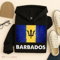 Barbadian Barbados Flag Hoodie thumb 4