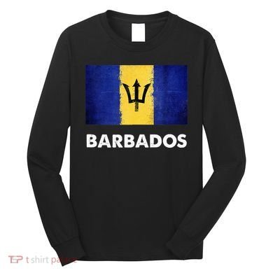 Barbadian Barbados Flag Long Sleeve Shirt