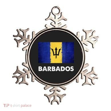 Barbadian Barbados Flag Ornament