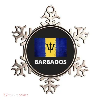 Barbadian Barbados Flag Ornament