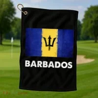 Barbadian Barbados Flag Golf Towel thumb 1