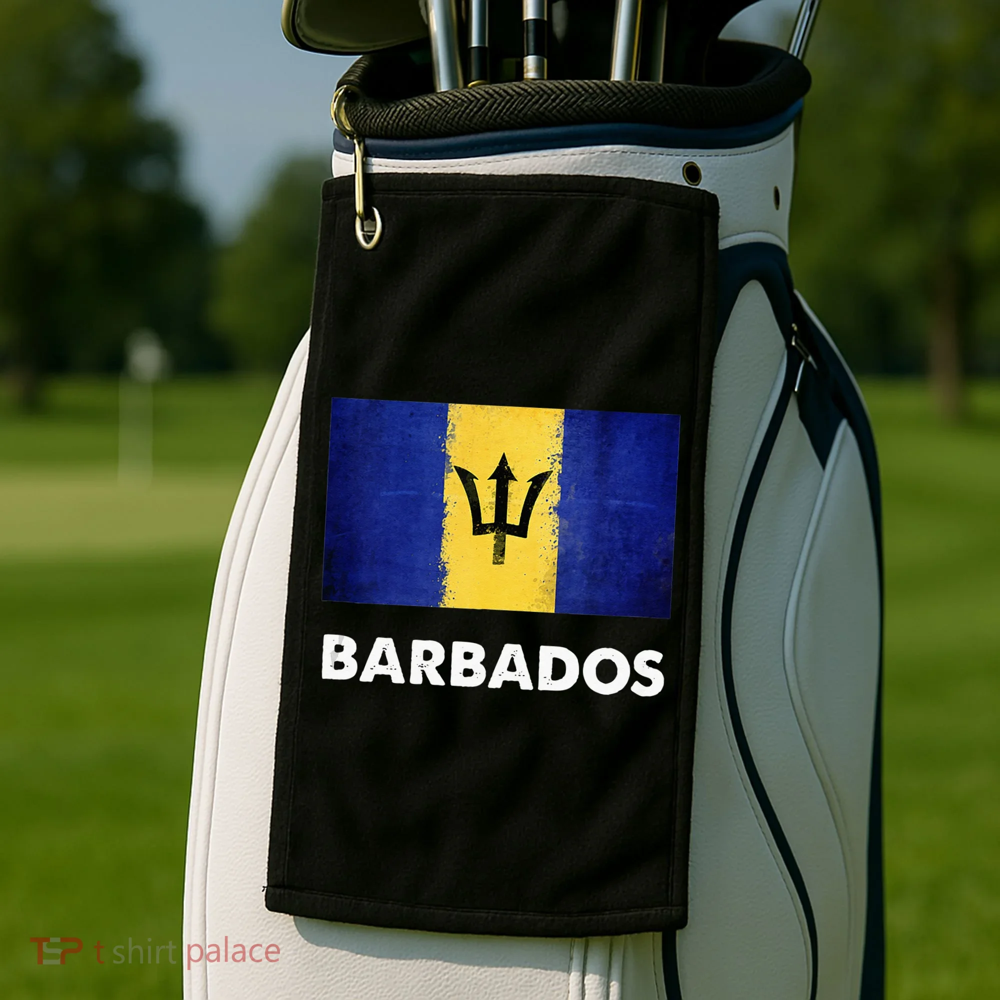 Barbadian Barbados Flag Golf Towel
