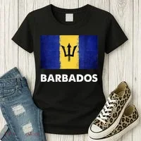 Barbadian Barbados Flag Women's T-Shirt thumb 3
