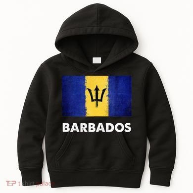 Barbadian Barbados Flag Kids Hoodie