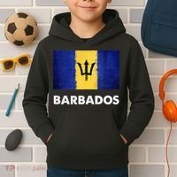Barbadian Barbados Flag Kids Hoodie thumb 2