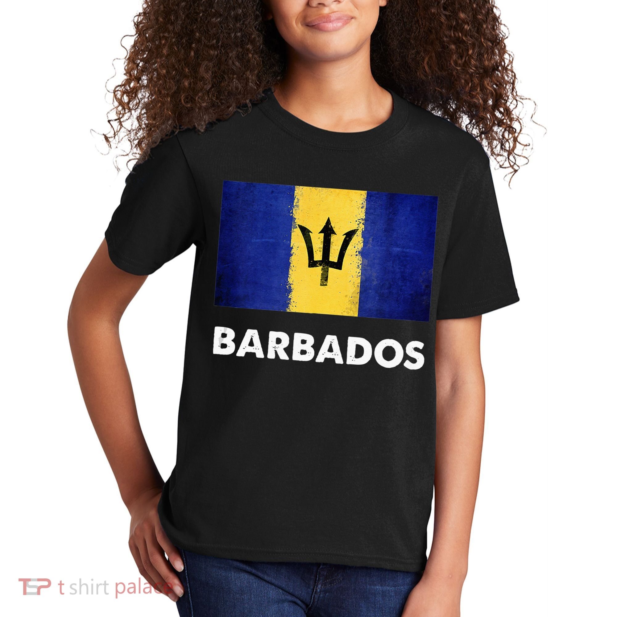 Barbadian Barbados Flag Kids T-Shirt
