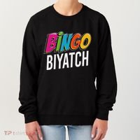Bingo Biyatch Funny Bingo Player Game Lover Gift Humor Women's Sweatshirt thumb 0