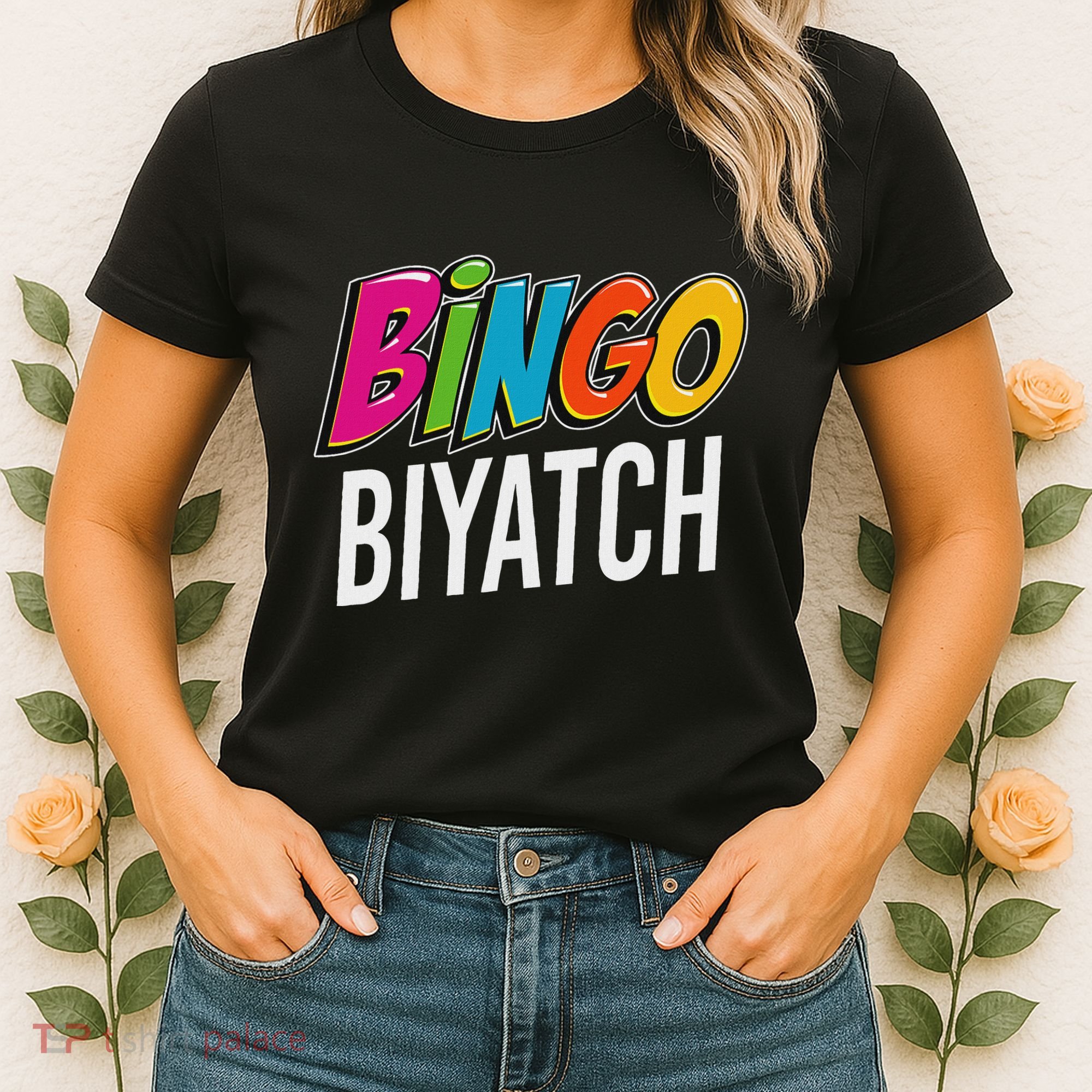 Bingo Biyatch Funny Bingo Player Game Lover Gift Humor Women's T-Shirt