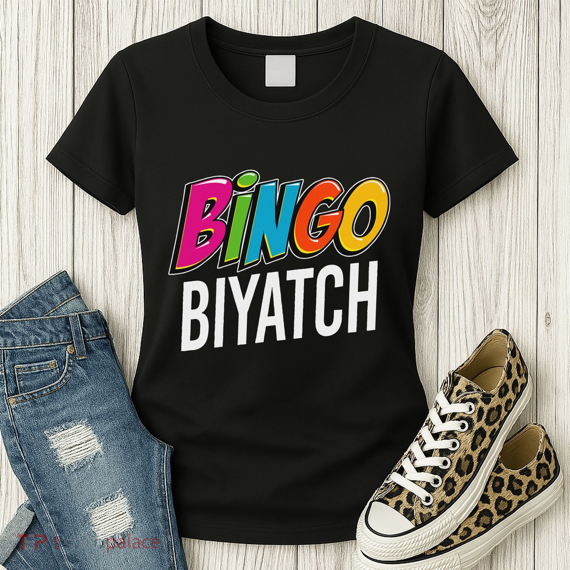 Bingo Biyatch Funny Bingo Player Game Lover Gift Humor Women's T-Shirt
