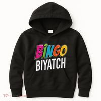 Bingo Biyatch Funny Bingo Player Game Lover Gift Humor Kids Hoodie thumb 0