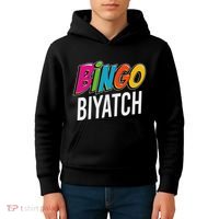 Bingo Biyatch Funny Bingo Player Game Lover Gift Humor Kids Hoodie thumb 4