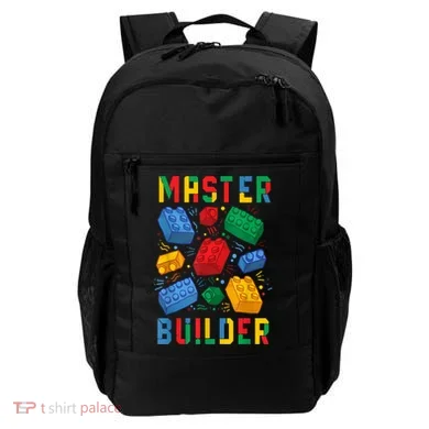 Brick Builder Funny Blocks Master Builder Gift Backpack