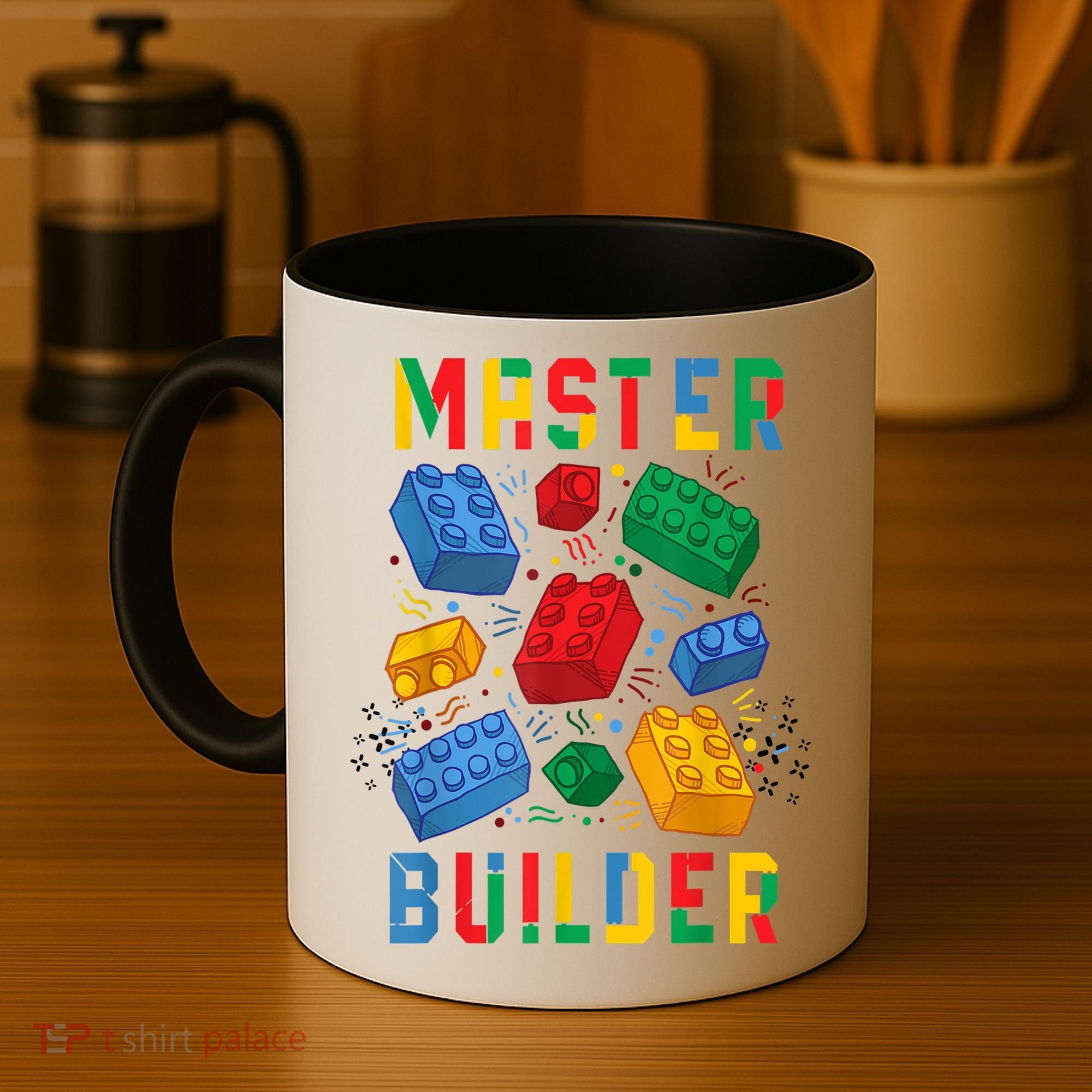 Brick Builder Funny Blocks Master Builder Gift Coffee Mug
