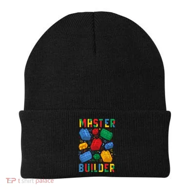 Brick Builder Funny Blocks Master Builder Gift Beanie