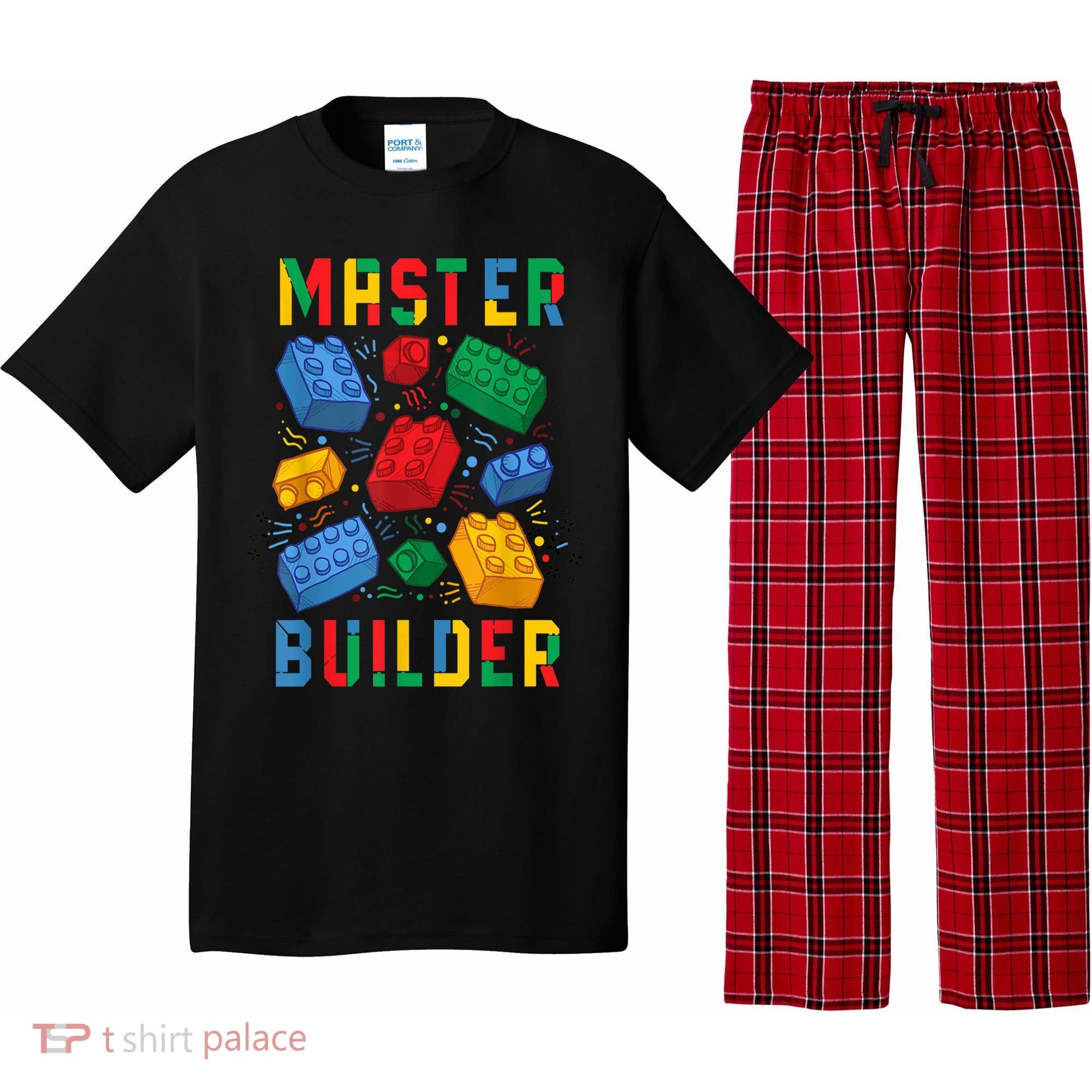 Brick Builder Funny Blocks Master Builder Gift Pajama Set