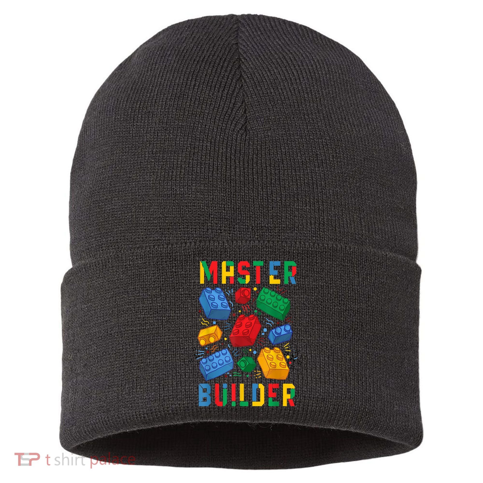 Brick Builder Funny Blocks Master Builder Gift Sustainable Knit Beanie