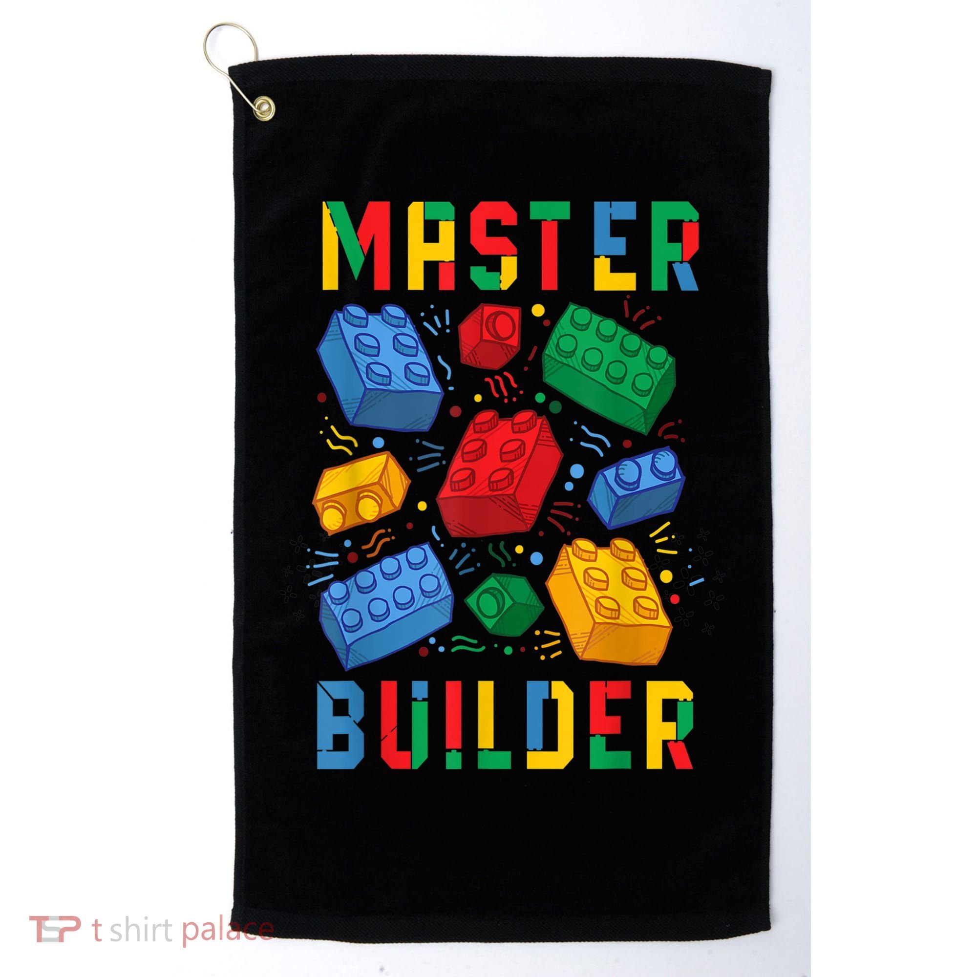 Brick Builder Funny Blocks Master Builder Gift Golf Towel