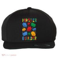 Brick Builder Funny Blocks Master Builder Gift Wool Snapback Cap thumb 0