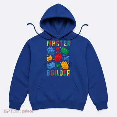 Brick Builder Funny Blocks Master Builder Gift Hoodie