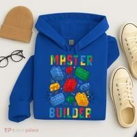 Brick Builder Funny Blocks Master Builder Gift Hoodie thumb 4