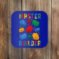 Brick Builder Funny Blocks Master Builder Gift Coaster thumb 0