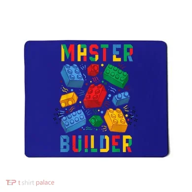 Brick Builder Funny Blocks Master Builder Gift Mousepad
