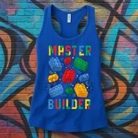 Brick Builder Funny Blocks Master Builder Gift Women's Tank Top thumb 3