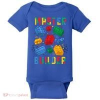 Brick Builder Funny Blocks Master Builder Gift Baby Bodysuit thumb 0