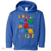 Brick Builder Funny Blocks Master Builder Gift Toddler Hoodie thumb 0