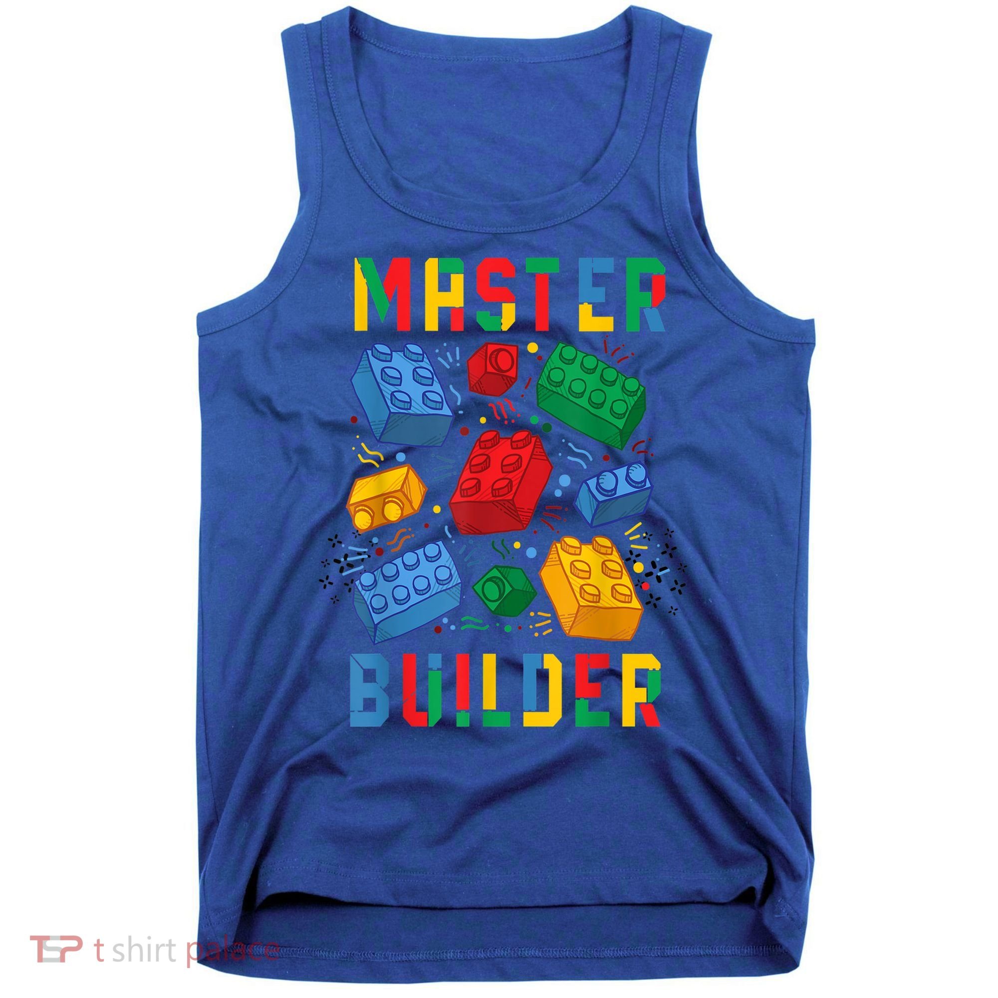 Brick Builder Funny Blocks Master Builder Gift Tank Top