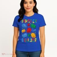 Brick Builder Funny Blocks Master Builder Gift Women's T-Shirt thumb 4