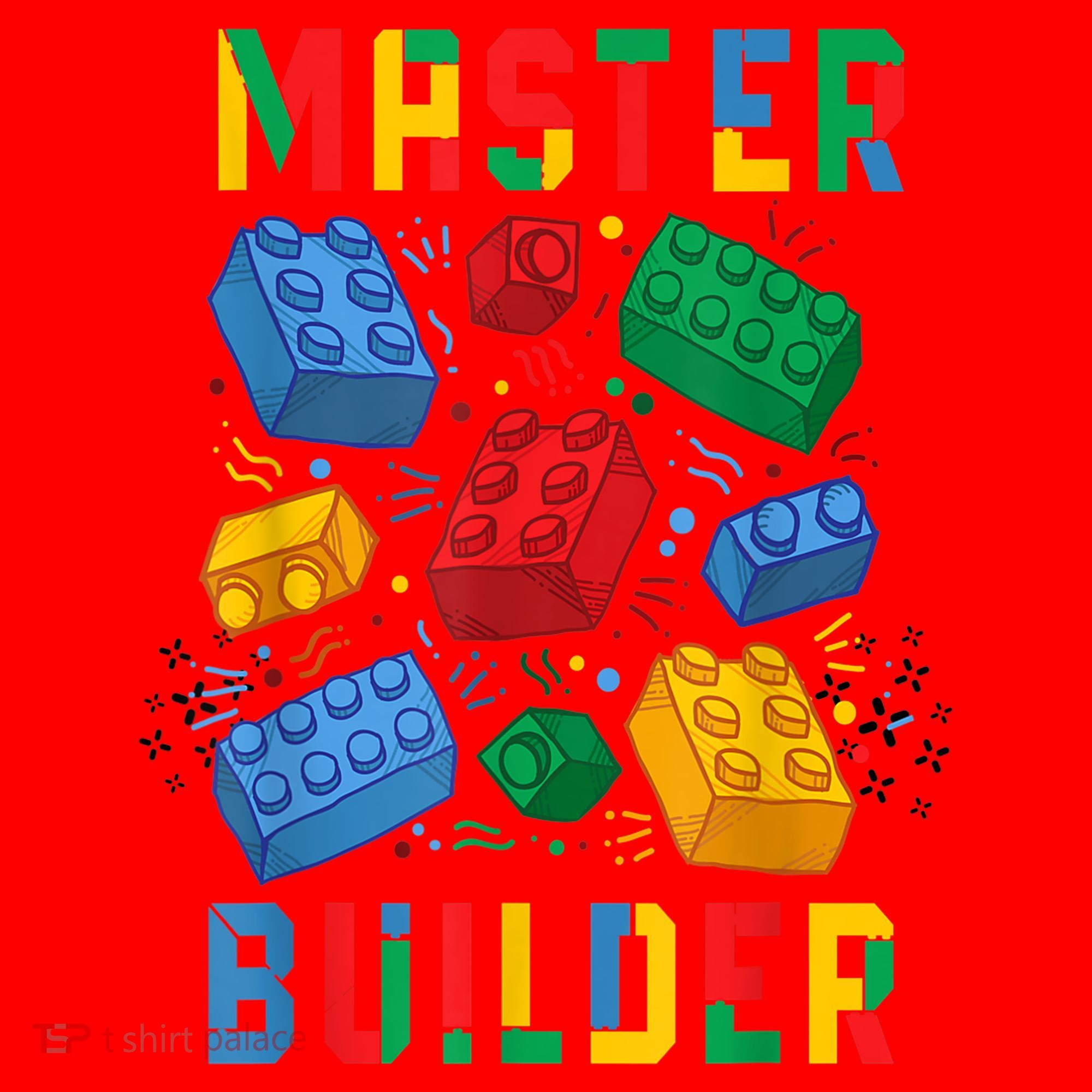 Brick Builder Funny Blocks Master Builder Gift Santa Hat
