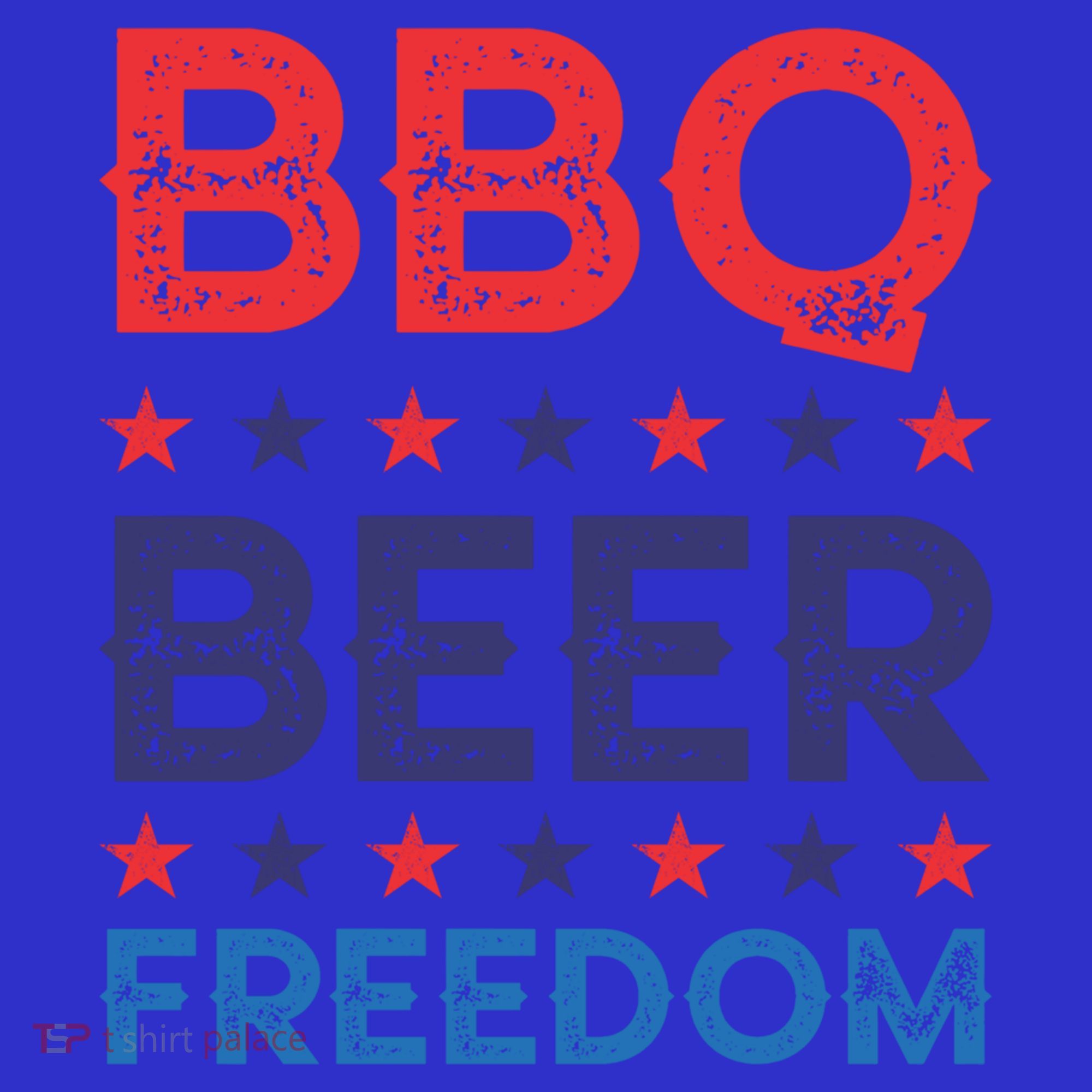 Bbq Beer Freedom Funny America Usa Party 4th Of July Summer Gift T-Shirt