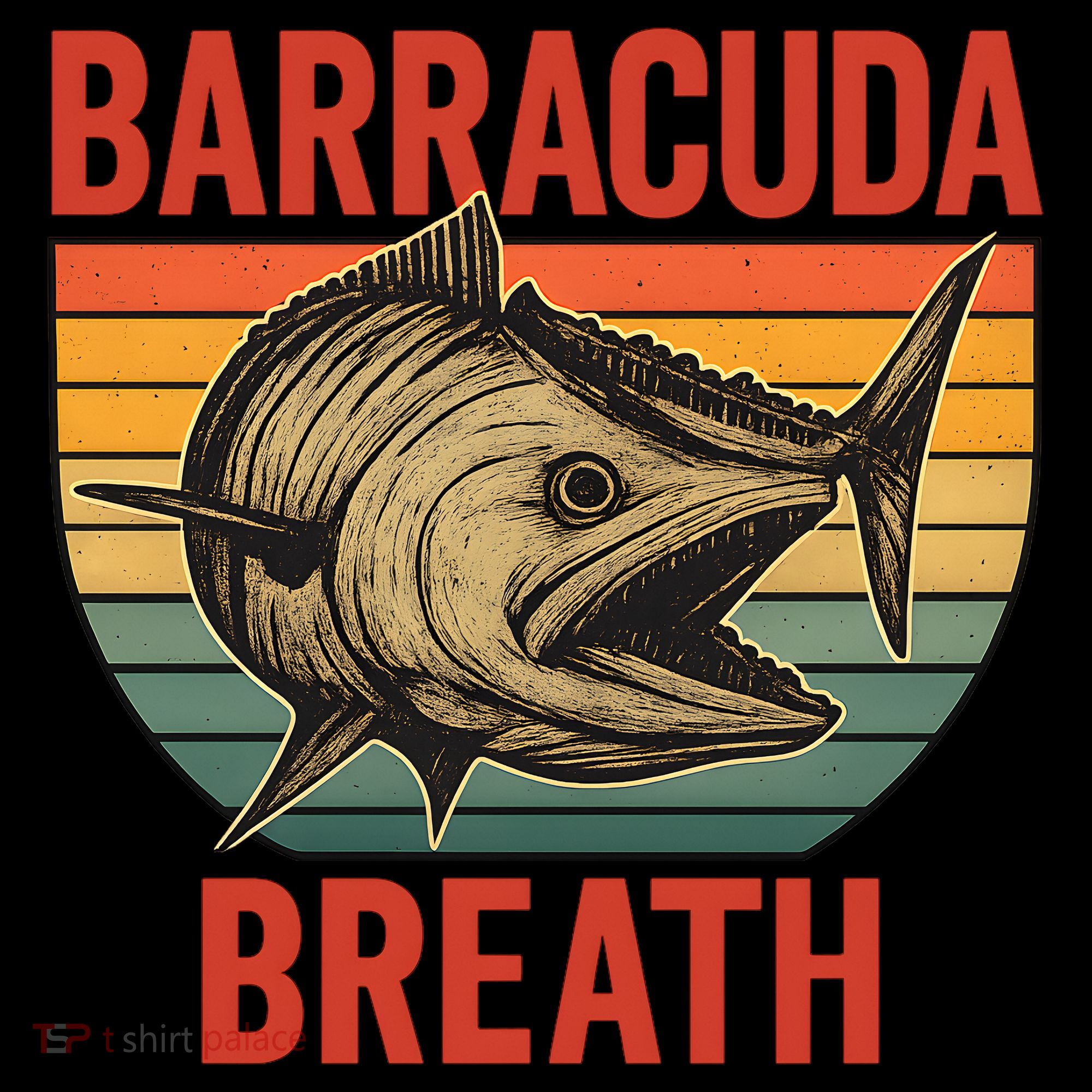Barracuda Breath Funny Fishing Coffee Mug