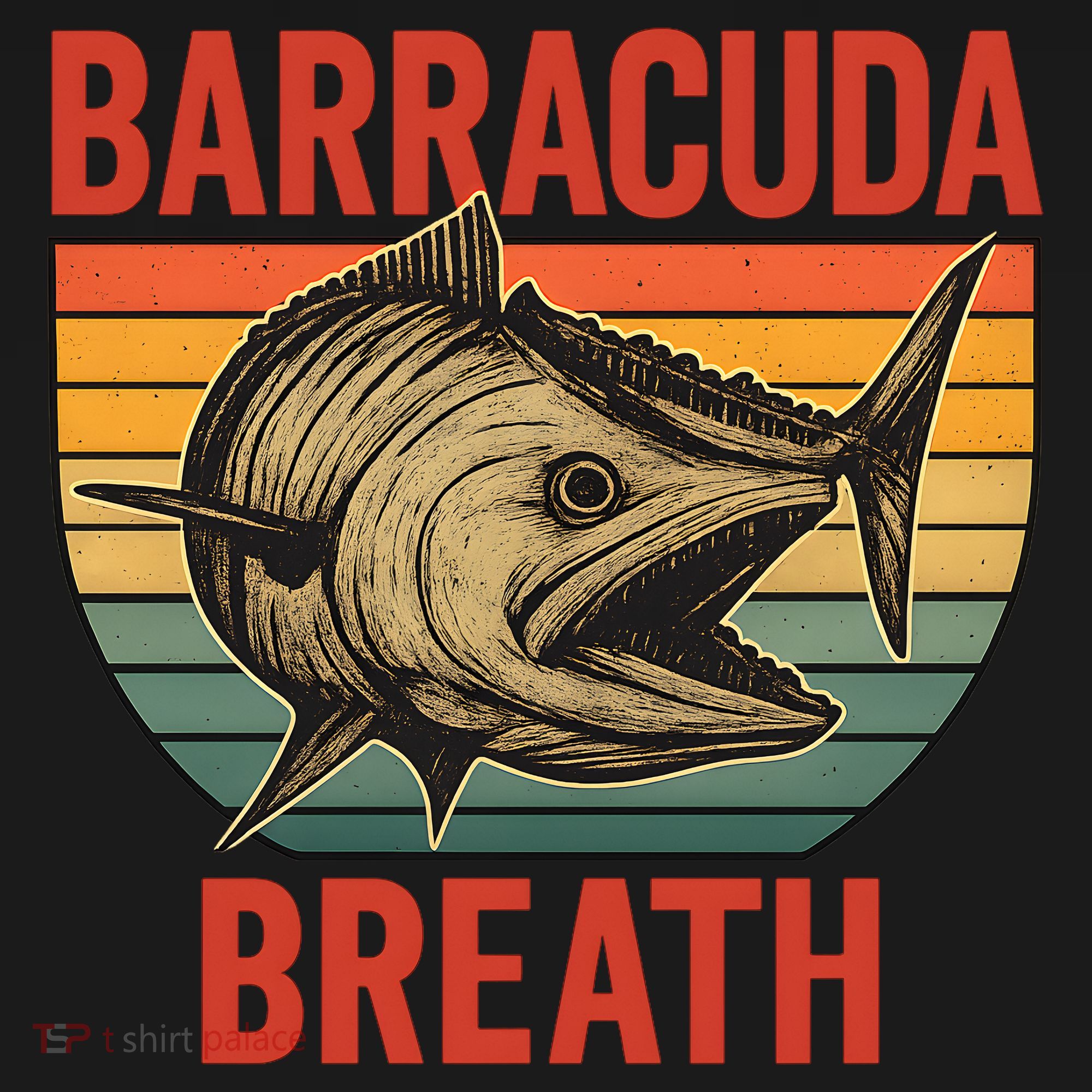 Barracuda Breath Funny Fishing Ornament