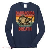 Barracuda Breath Funny Fishing Long Sleeve Shirt thumb 0