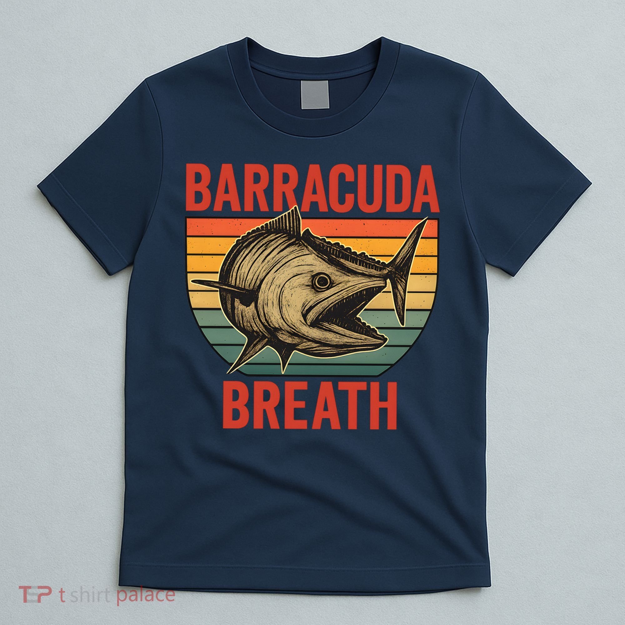 Barracuda Breath Funny Fishing T-Shirt