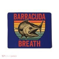Barracuda Breath Funny Fishing Mousepad thumb 0