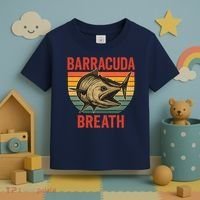 Barracuda Breath Funny Fishing Toddler T-Shirt thumb 3