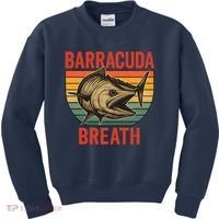 Barracuda Breath Funny Fishing Kids Sweatshirt thumb 0