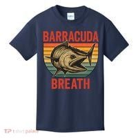 Barracuda Breath Funny Fishing Kids T-Shirt thumb 0